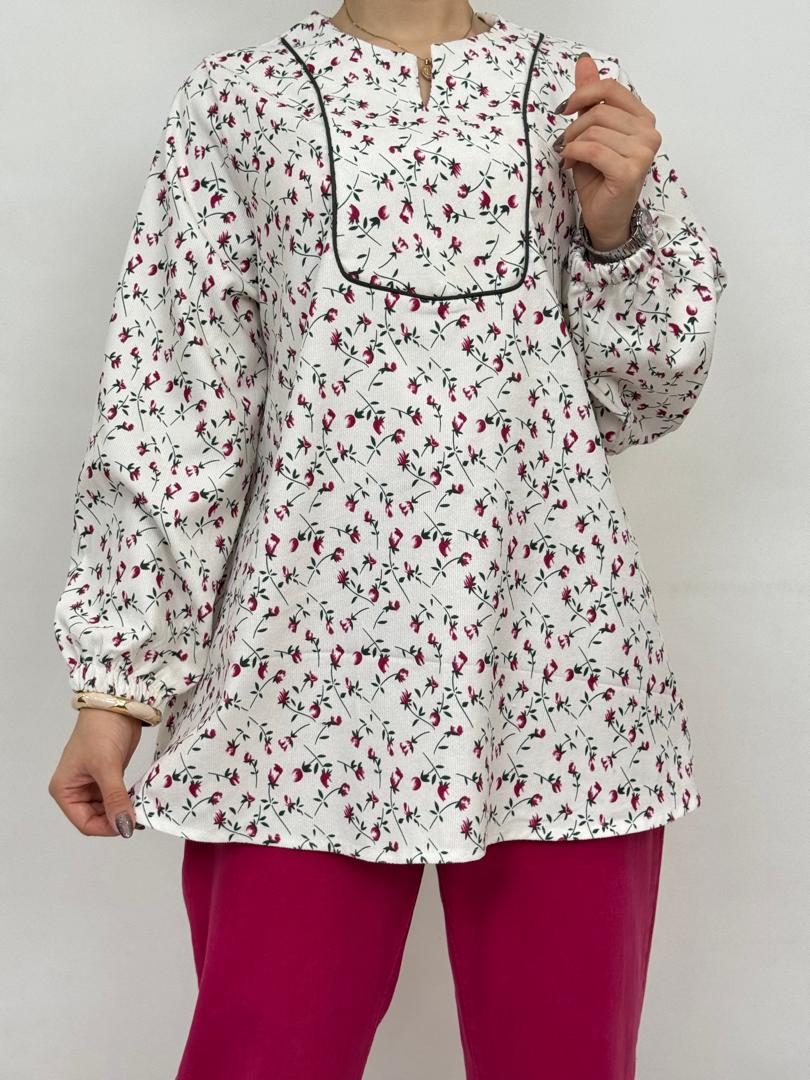 شومیز - شومیز مخمل حنا شومیز مخمل حنا-8