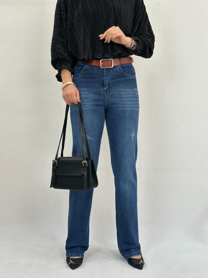 شلوار جین - شلوار واید تمام کش شلوار واید تمام کش-3