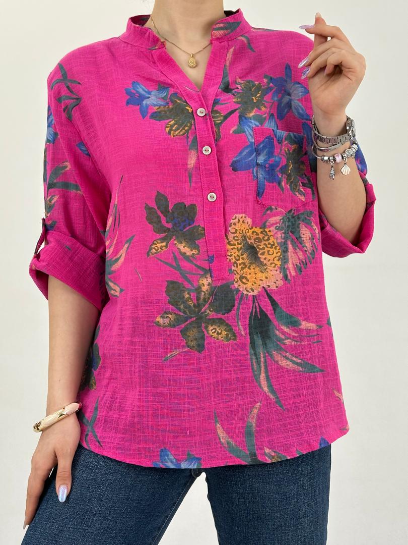 شومیز لینن ایتالیایی جدید