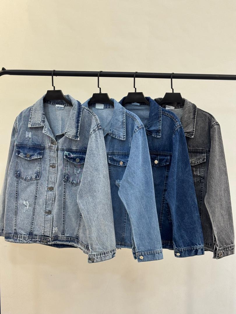 کت جین اطلس سایز دار