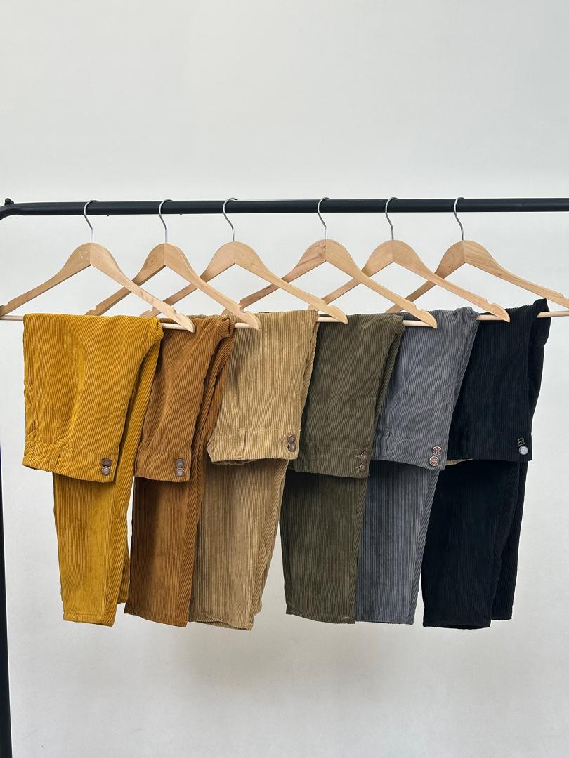 شلوار مخمل بلو