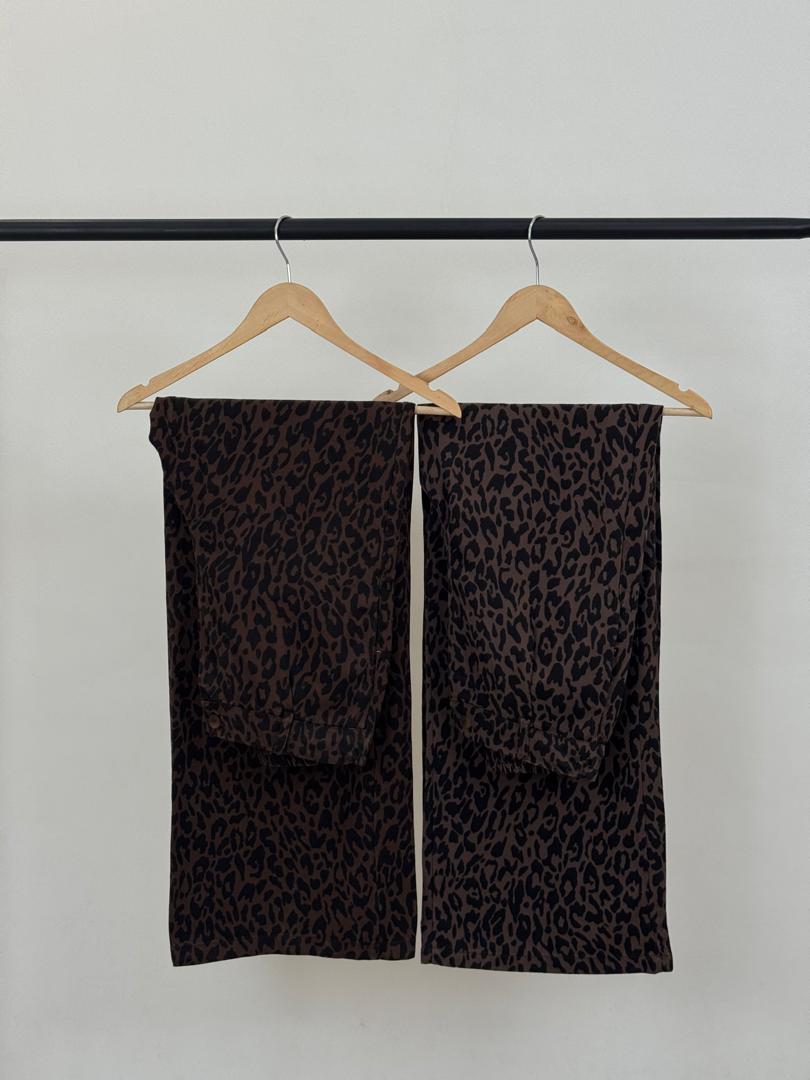 شلوار سیلک پلنگی