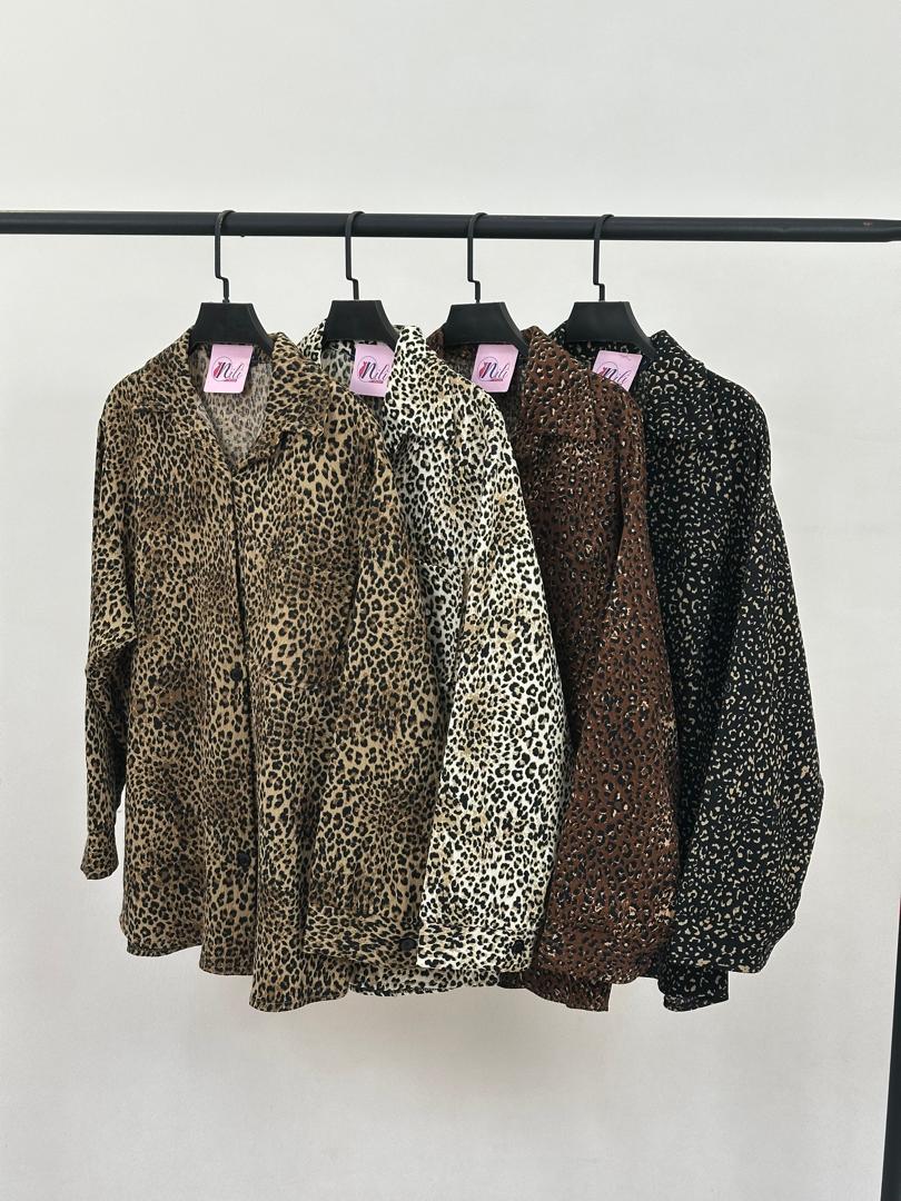 شومیز کرپ پلنگی