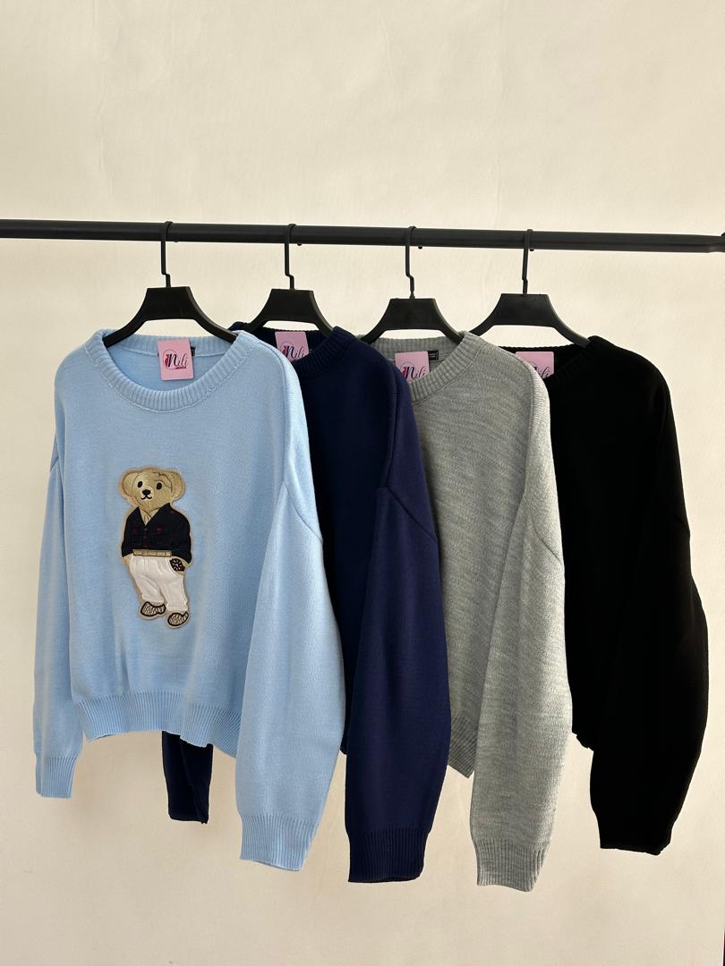 پلیور بافت خرسی بزرگ